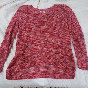 LC Lauren Conrad Textured Red Sweater